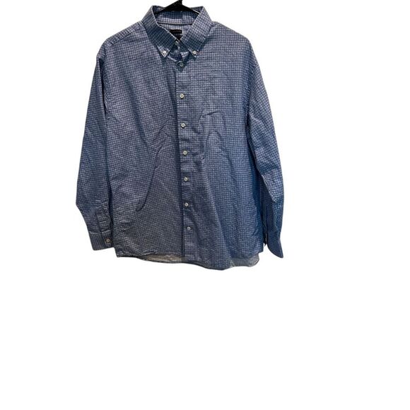 Jos. A. Bank Reserve Traditional Fit‎ Linen Blend Men's Long Sleeve Shirt Large - Picture 2 of 5